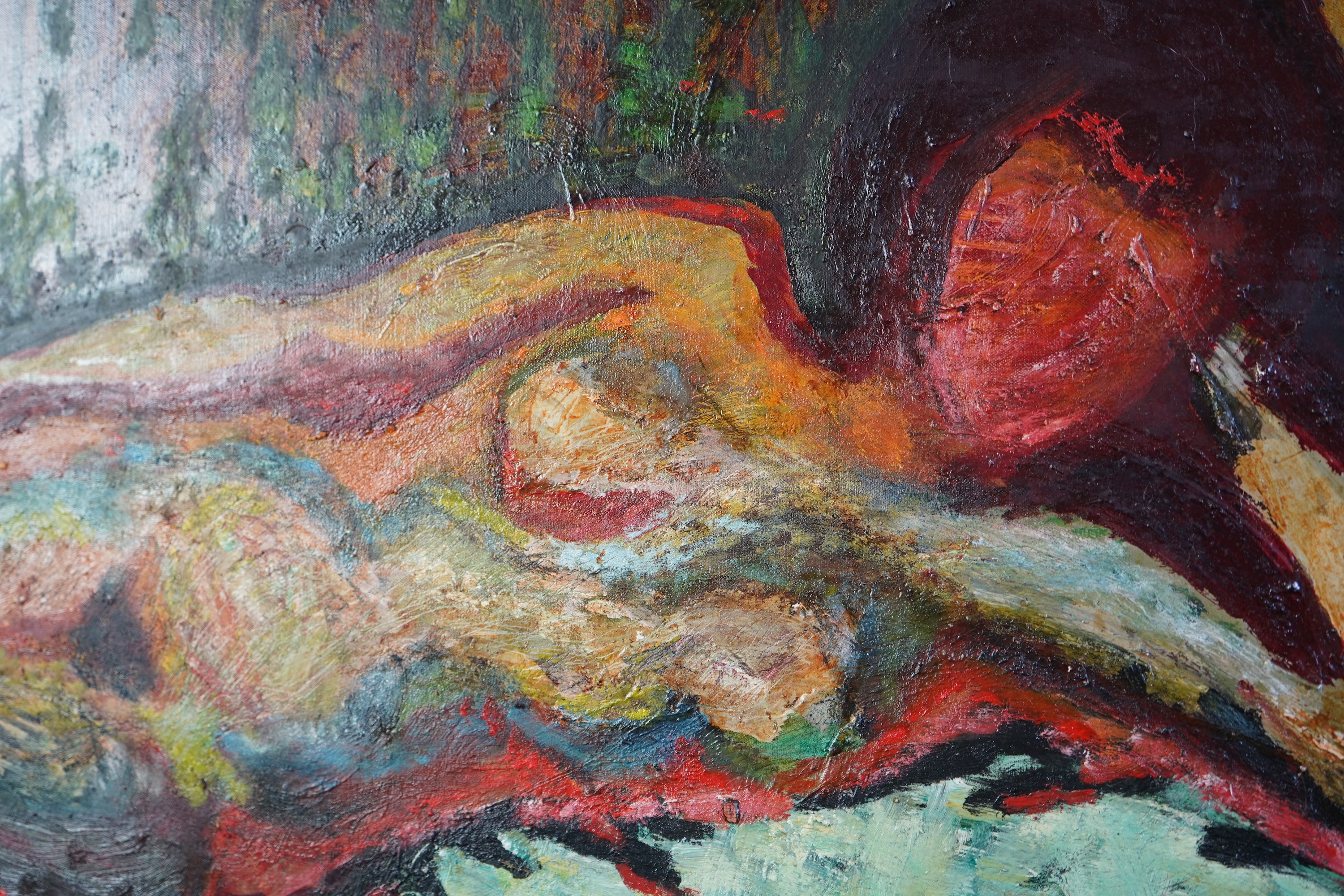 Zdzislaw Ruszkowski, Polish 1907–1991, Reclining Nude